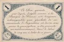 France 1 Franc - Chamber of  Commerce - Angoulême -  1915
