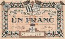 France 1 Franc - Chamber of  Commerce de Rennes et Saint-Malo - 1915