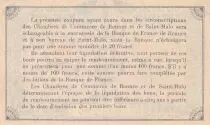 France 1 Franc - Chamber of  Commerce de Rennes et Saint-Malo - 1915