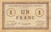 France 1 Franc - Chamber of Commerce - Amiens - 1915
