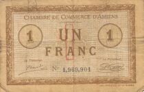 France 1 Franc - Chamber of Commerce - Amiens - 1915