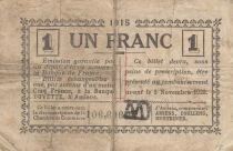 France 1 Franc - Chamber of Commerce - Amiens - 1915