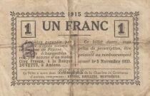 France 1 Franc - Chamber of Commerce - Amiens - 1915