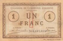 France 1 Franc - Chamber of Commerce - Amiens - 1920