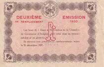 France 1 Franc - Chamber of Commerce - Avignon - 1920