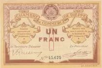France 1 Franc - Chamber of Commerce - Dieppe - 1918 - Serial 45