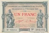 France 1 Franc - Chamber of commerce - Dijon - 01-12-1919 - Serial 4