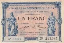France 1 Franc - Chamber of Commerce - Dijon - 1917 - 3rd s&eacute;rie