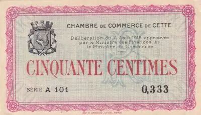France 1 Franc - Chamber of Commerce - F�camp - 06-08-1920