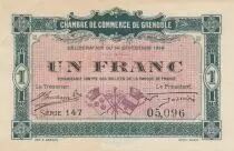 France 1 Franc - Chamber of Commerce - Grenoble - 14-09-1916 - Serial 147