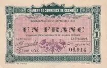 France 1 Franc - Chamber of commerce - Grenoble - Série 105