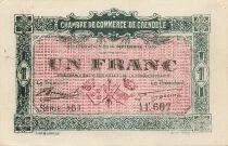 France 1 Franc - Chamber of Commerce Grenoble - 1916 - Serial 161