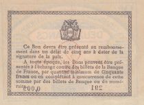 France 1 Franc - Chamber of Commerce of Béthune - 17-04-1916 - Serial 291