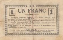 France 1 Franc - Chambre de commerce - Amiens - 1915