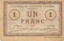 France 1 Franc - Chambre de commerce - Amiens - 1920