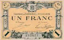 France 1 Franc - Chambre de Commerce - Angoulême -  1915