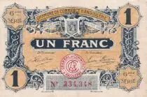 France 1 Franc - Chambre de Commerce - Angoulême -  1920