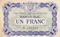 France 1 Franc - Chambre de commerce - Bar-le-Duc - 1917