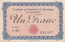 France 1 Franc - Chambre de Commerce - Bezan&ccedil;on - Doubs - 1918 - S&eacute;rie A 151
