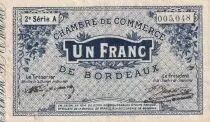 France 1 Franc - Chambre de Commerce - Bordeaux - 1914 - 2ème Série A