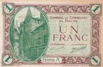 France 1 Franc - Chambre de Commerce - Brive - 1919 - S&eacute;rie A