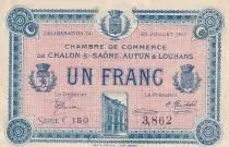 France 1 Franc - Chambre de commerce - Chalon-sur-saône - 25-07-1917 - Série C 150