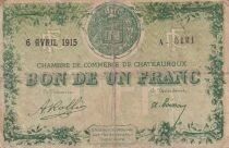 France 1 Franc - Chambre de Commerce - Ch&acirc;teauroux - 1915 - S&eacute;rie A