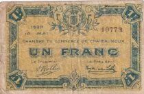 France 1 Franc - Chambre de Commerce - Ch&acirc;teauroux - 1920