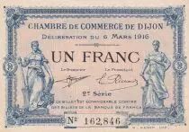 France 1 Franc - Chambre de Commerce - Dijon - 1916 - 2ème série