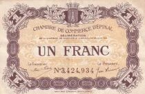 France 1 Franc - Chambre de commerce - Épinal - 25-06-1921