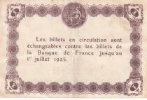 France 1 Franc - Chambre de commerce - Épinal - 25-06-1921