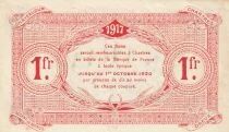 France 1 Franc - Chambre de Commerce - Eure-et-Loir - 2ème émission - 04-1917