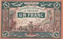 France 1 Franc - Chambre de Commerce - Fécamp - 06-08-1920