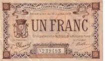 France 1 Franc - Chambre de Commerce - Granville - 19-07-1915
