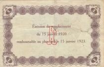 France 1 Franc - Chambre de Commerce - Le Havre - 1920