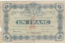 France 1 Franc - Chambre de Commerce - Le Havre - 1920