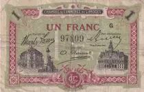 France 1 Franc - Chambre de Commerce - Limoges  - 1918 - S&eacute;rie G