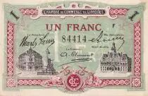 France 1 Franc - Chambre de commerce - Limoges -  1918
