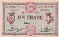 France 1 Franc - Chambre de Commerce - Macon - Bourg - 1915 - S&eacute;rie B