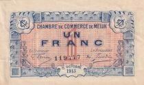 France 1 Franc - Chambre de Commerce - Melun  - 1915
