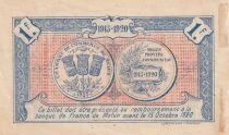 France 1 Franc - Chambre de Commerce - Melun  - 1915