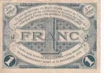 France 1 Franc - Chambre de Commerce - Rochefort sur Mer - 5ème série -25-02-1920