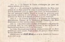 France 1 Franc - Chambre de Commerce - Rouen - Émission de remplacement - 1917