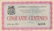 France 1 Franc - Chambre de Commerce - Sète - 11-08-1915