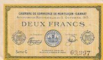 France 1 Franc - Chambre de commerce -Montlu&ccedil;on-Gannat -05-10-1915- S&eacute;rie C