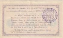 France 1 Franc - Chambre de commerce -Montlu&ccedil;on-Gannat -06-12-1917- S&eacute;rie B