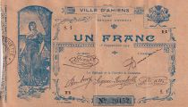 France 1 Franc - Chambre de Commerce d\'Amiens - 1914 - Serial S.1 - P.7-1