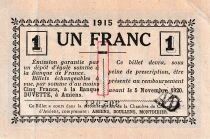 France 1 Franc - Chambre de Commerce d\'Amiens - 1915
