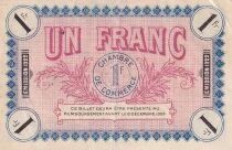 France 1 Franc - Chambre de Commerce d\'Auxerre - 08-12-1921 - S&eacute;rie 107