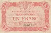 France 1 franc - Chambre de commerce de Bar-Le-Duc - 4&egrave;me &eacute;mission - 1922